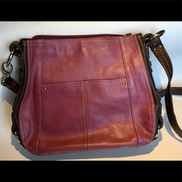 Tignanello Wine Handbag/shoulder/crossbody purse - Picture 3 of 13